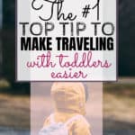 Busy bags can save your sanity when traveling with toddlers or when you just need to keep them quiet for a little while. Click through for our number one way to survive traveling with toddlers. Bonus: they're SUPER easy to put together.