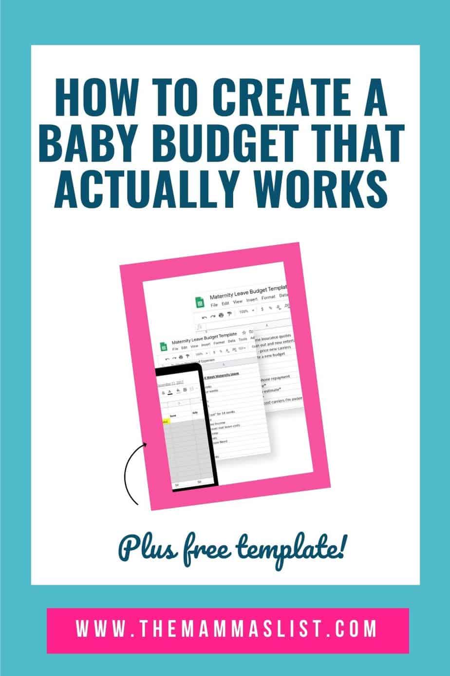 Pre-baby financial planning: Your baby budget worksheet for the first year