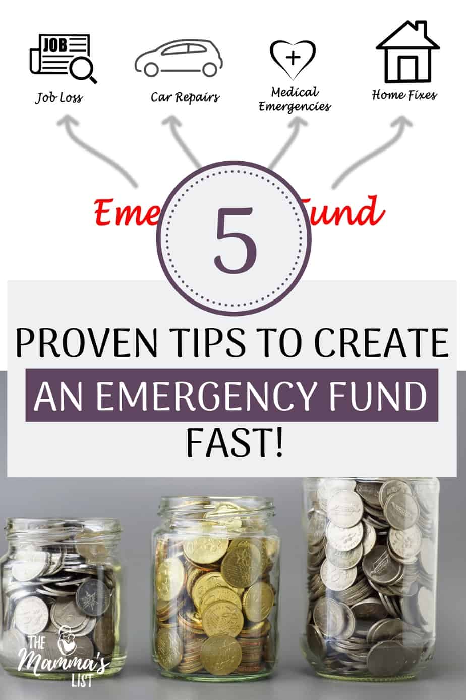 Five strategies guaranteed to help you save money and build an emergency fund fast. Take away the stress and worry from finances by beginning your emergency fund now! Check out the five tips we used to save over six months of living expenses in less than a year!