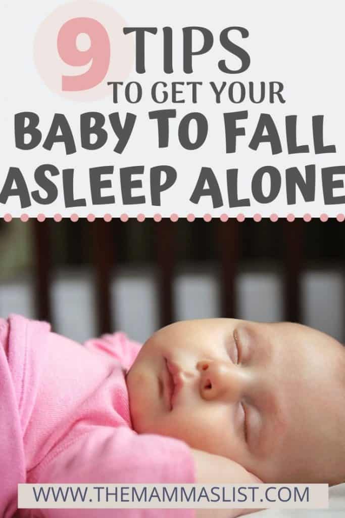 If you're struggling with baby sleep one of the most important things you can do is get your baby to fall asleep alone. However, this is easier said than done. Click through for quick tips to help your baby fall asleep alone, avoid the newborn sleep crutches, and learn the most important ways to get your infant more sleep - without your help!